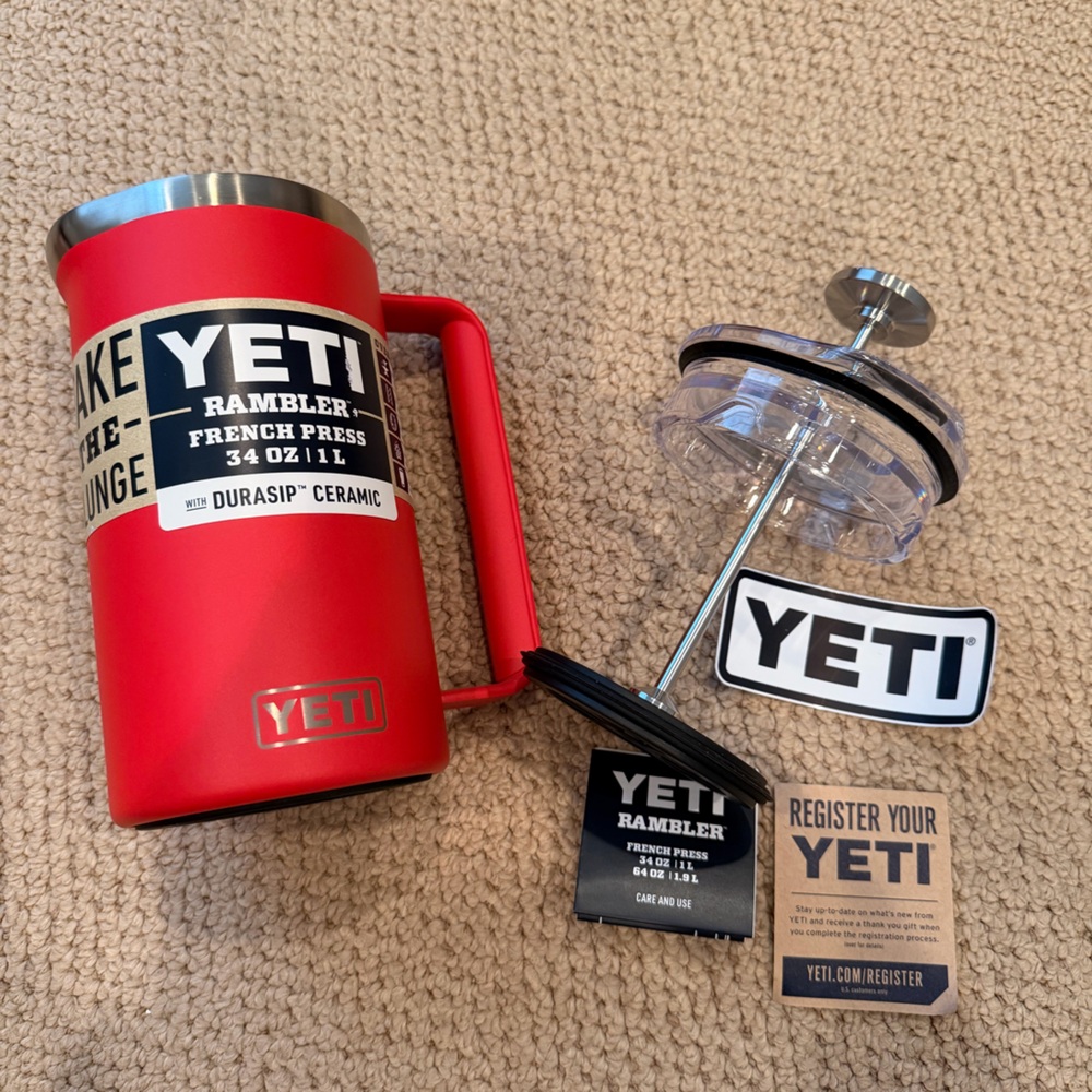 Yeti Rambler 34oz French Press Coffee Maker